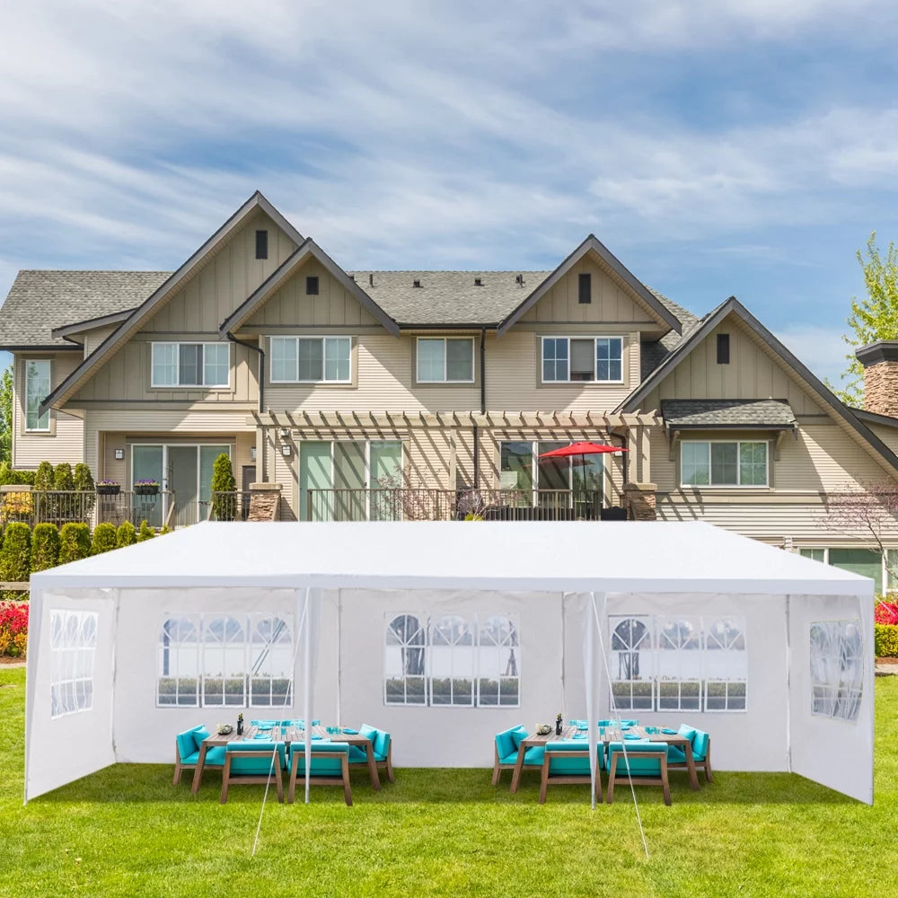 10' x 10' Waterproof White Canopy Tent M8273