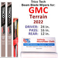 Beam Blade Wipers Set of 3 with Rear Wiper I766711