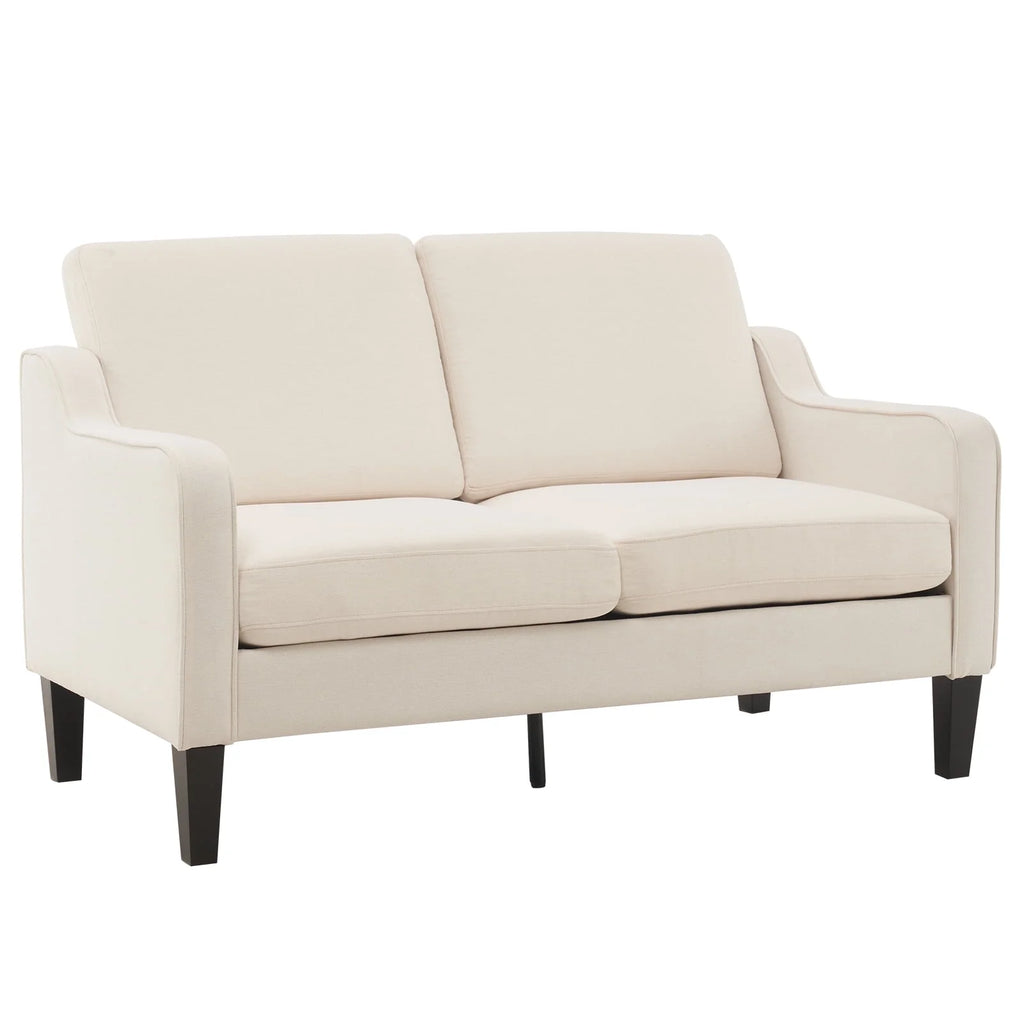 Beige Mid-century Modern Loveseat A45663