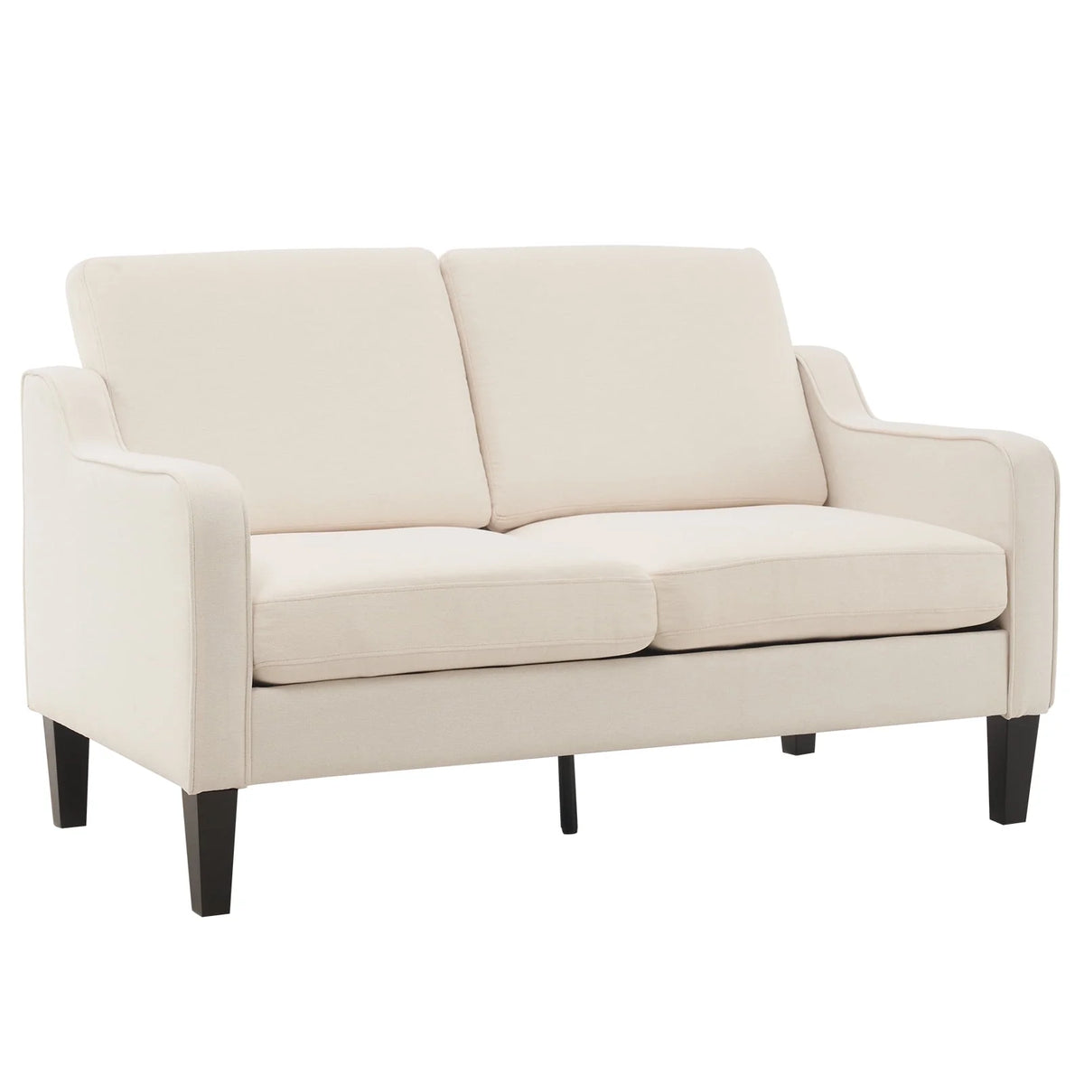 Beige Mid-century Modern Loveseat A45663