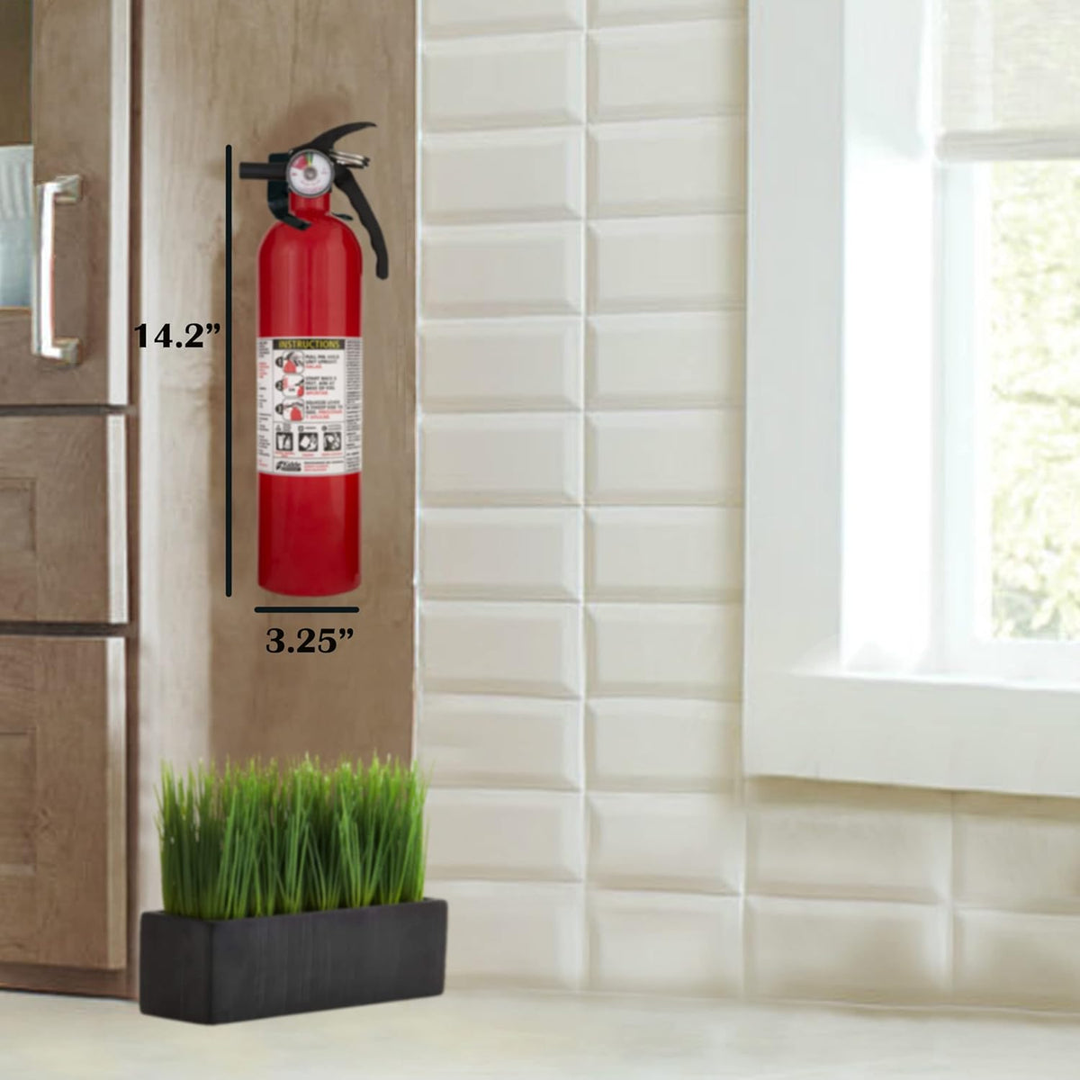 2 Pack Red Multipurpose Fire Extinguishers T8053