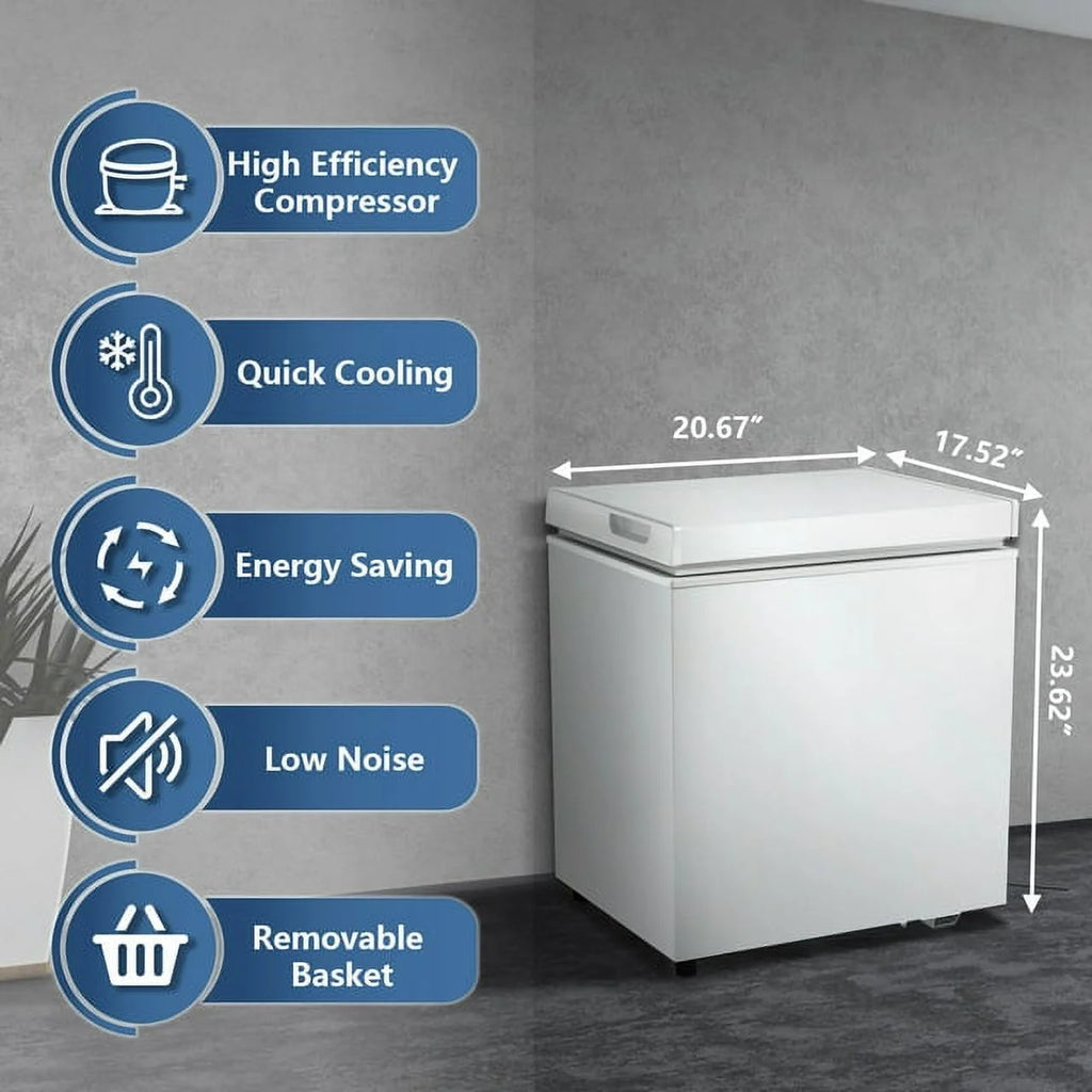 1.8 Cu.ft White Compact Freezer M17866