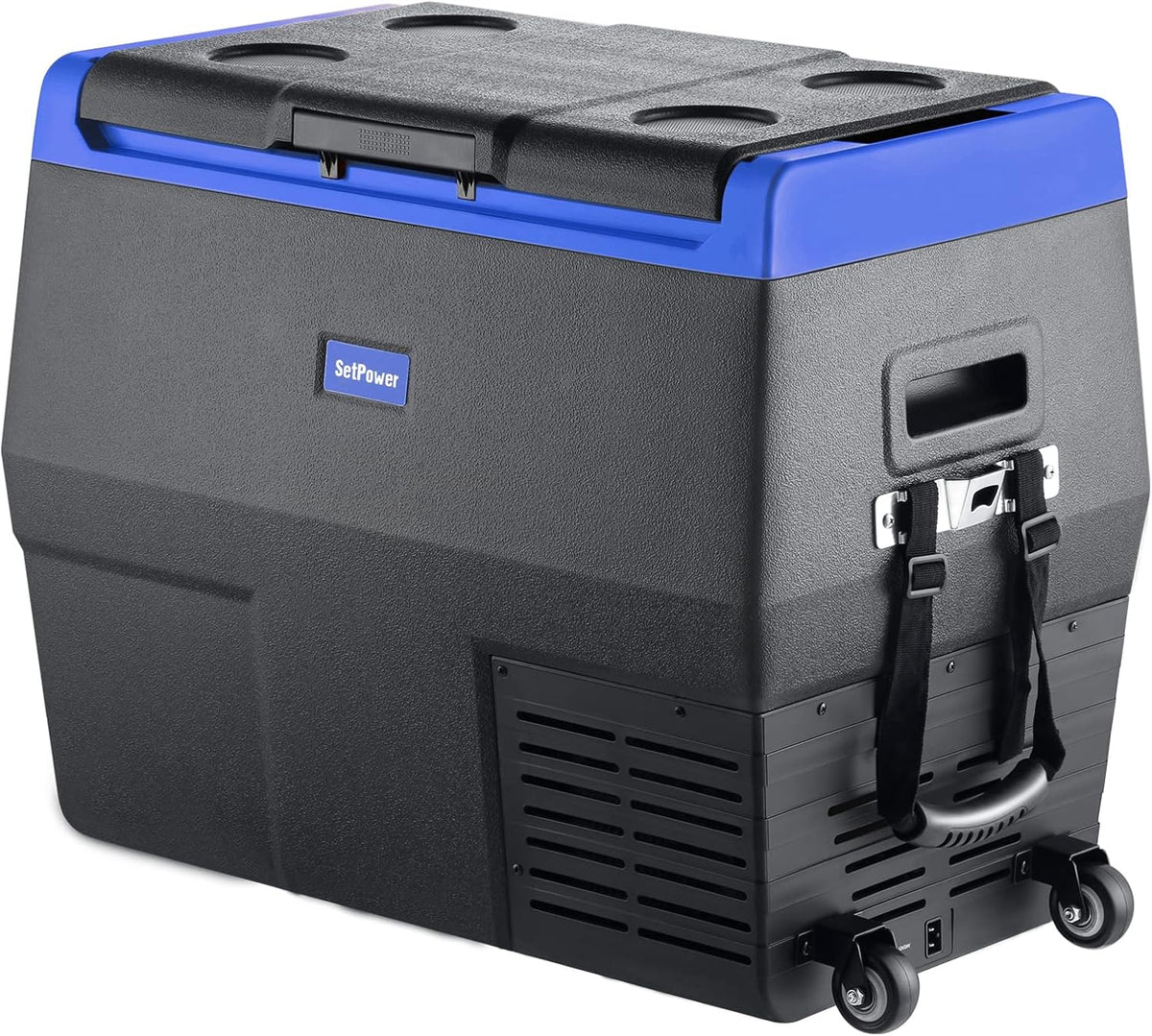 12 Volt Portable Car Refrigerator Freezer with Wheels P332383