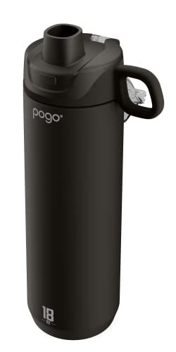 26 oz Vacuum Insulated Stainless Steel Water Bottle with Leak Proof Chug Lid and Silicone Carry Loop V20810