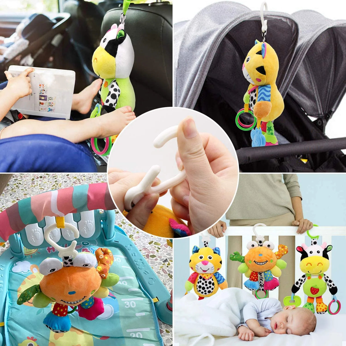 Tiger Baby Car Seat Toys with 24 Music and Teether M23455