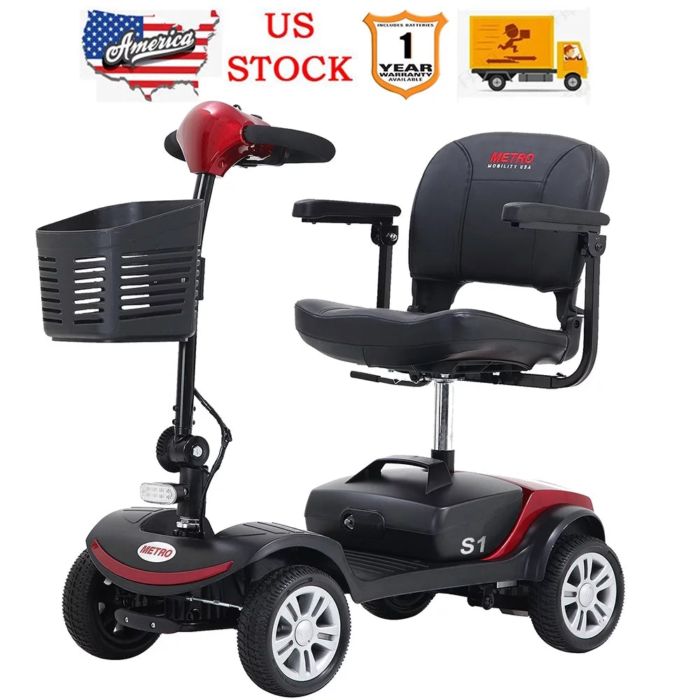 Heavy Duty 4 Wheel Electric Scooter with Swivel Seat B2230