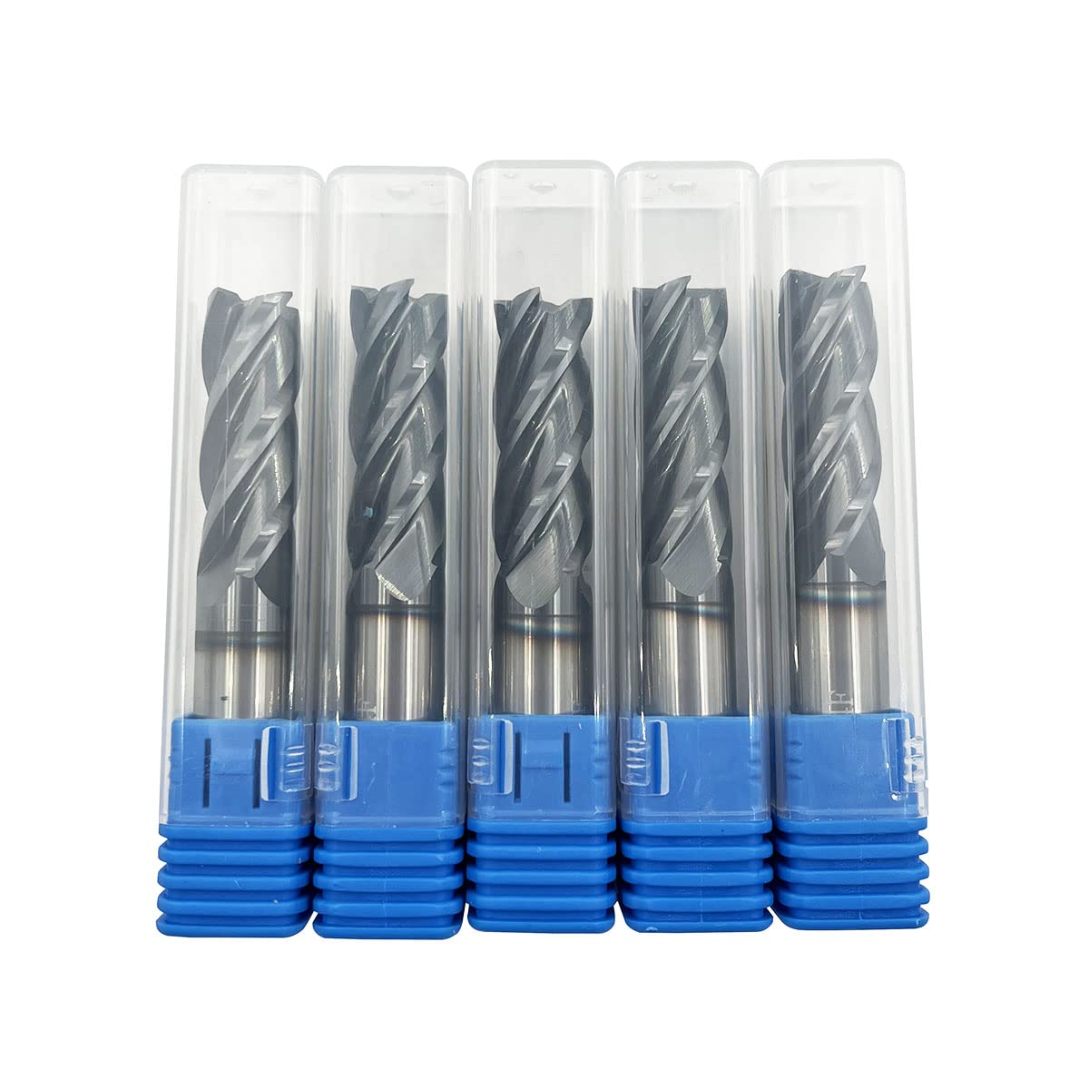 1/2 Carbide Square End Mill Bits Set 4 Flute AlTiN Coating B7459