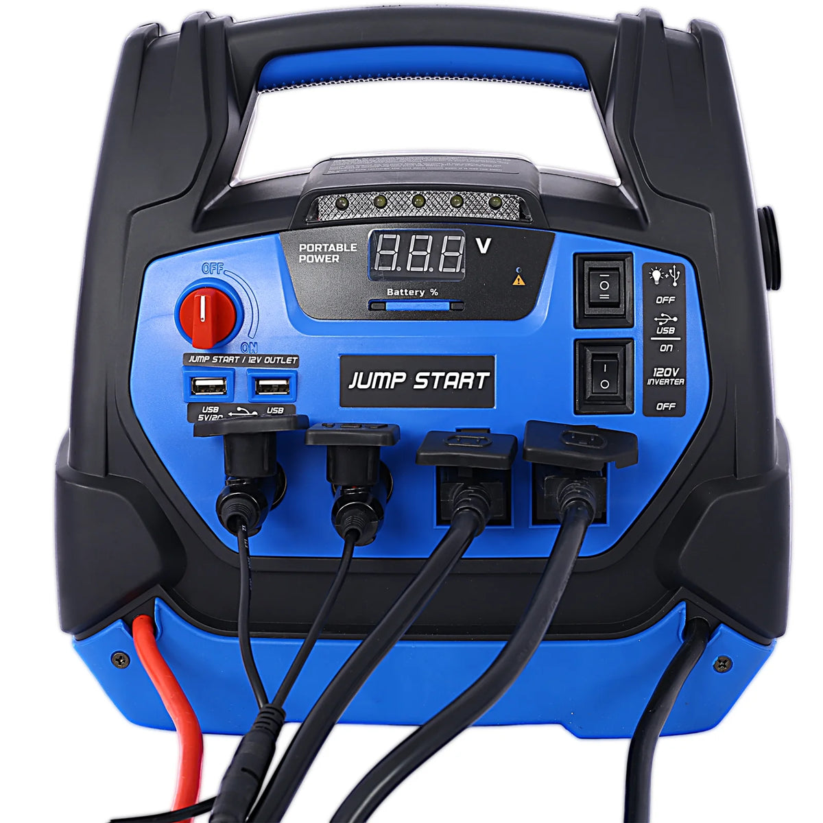 1800 Peak Amp Jump Starter with Air Compressor and AC Outlets X9572