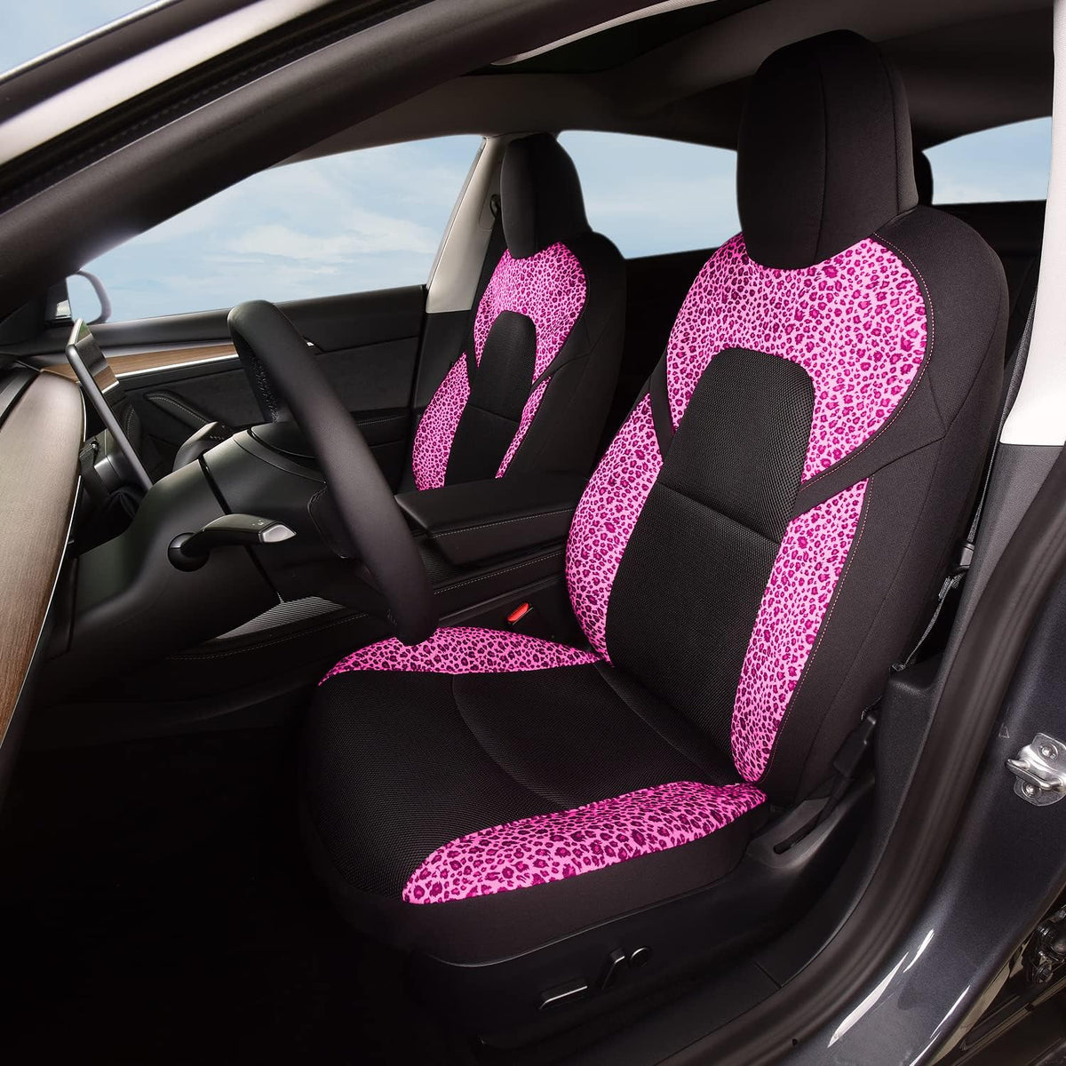Car Seat Covers 2PCS Red and Black O763495