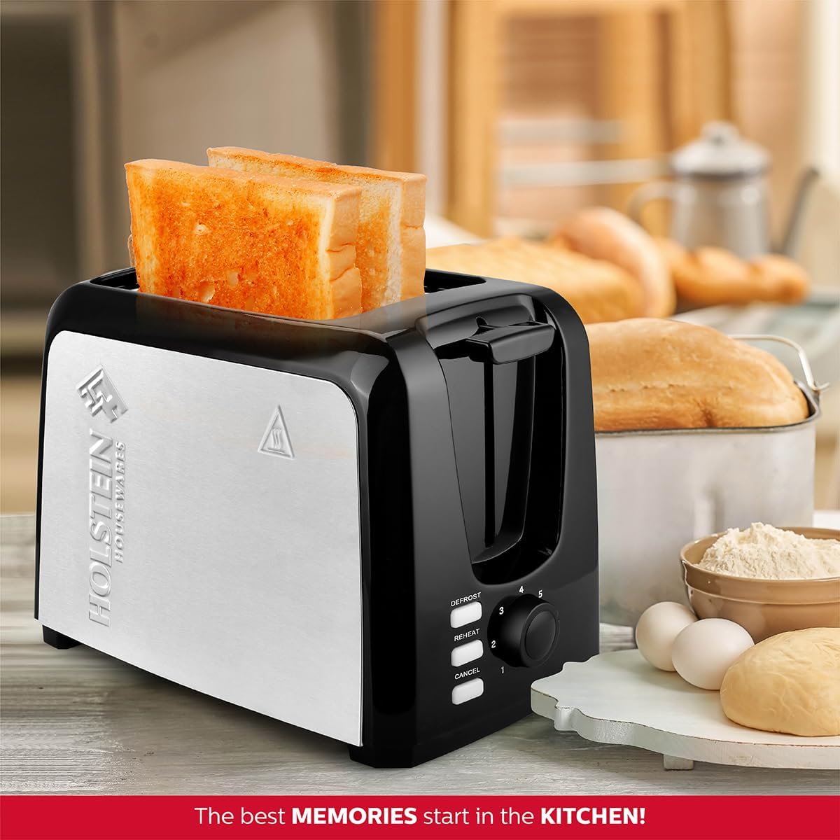 Black 2-Slice Toaster with 7 Browning Control Settings R5635