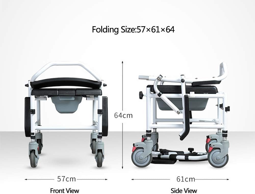 Padded Commode Chair with Wheels L41663