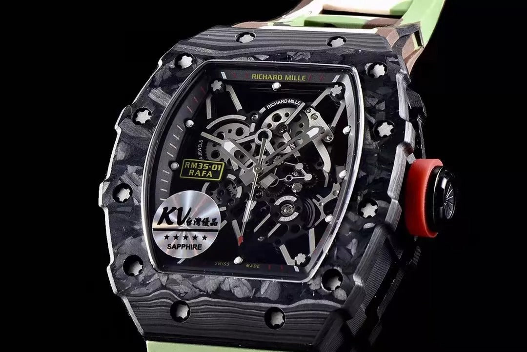 Black Bezel Camouflage Rubber Strap L385879