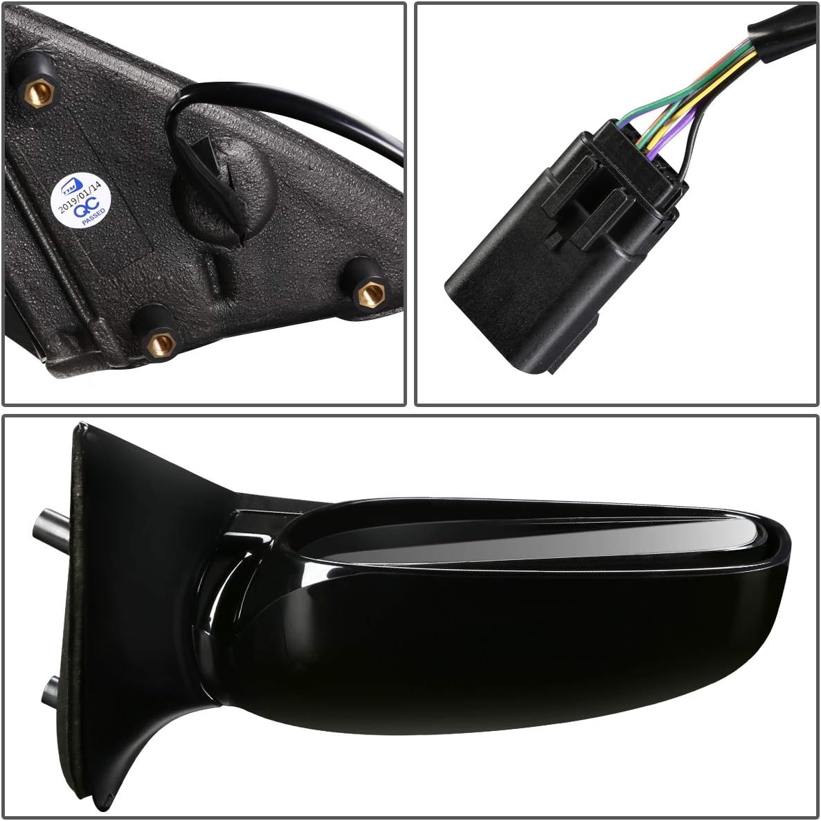 Powered Heated Passenger Side View Door Mirror K714