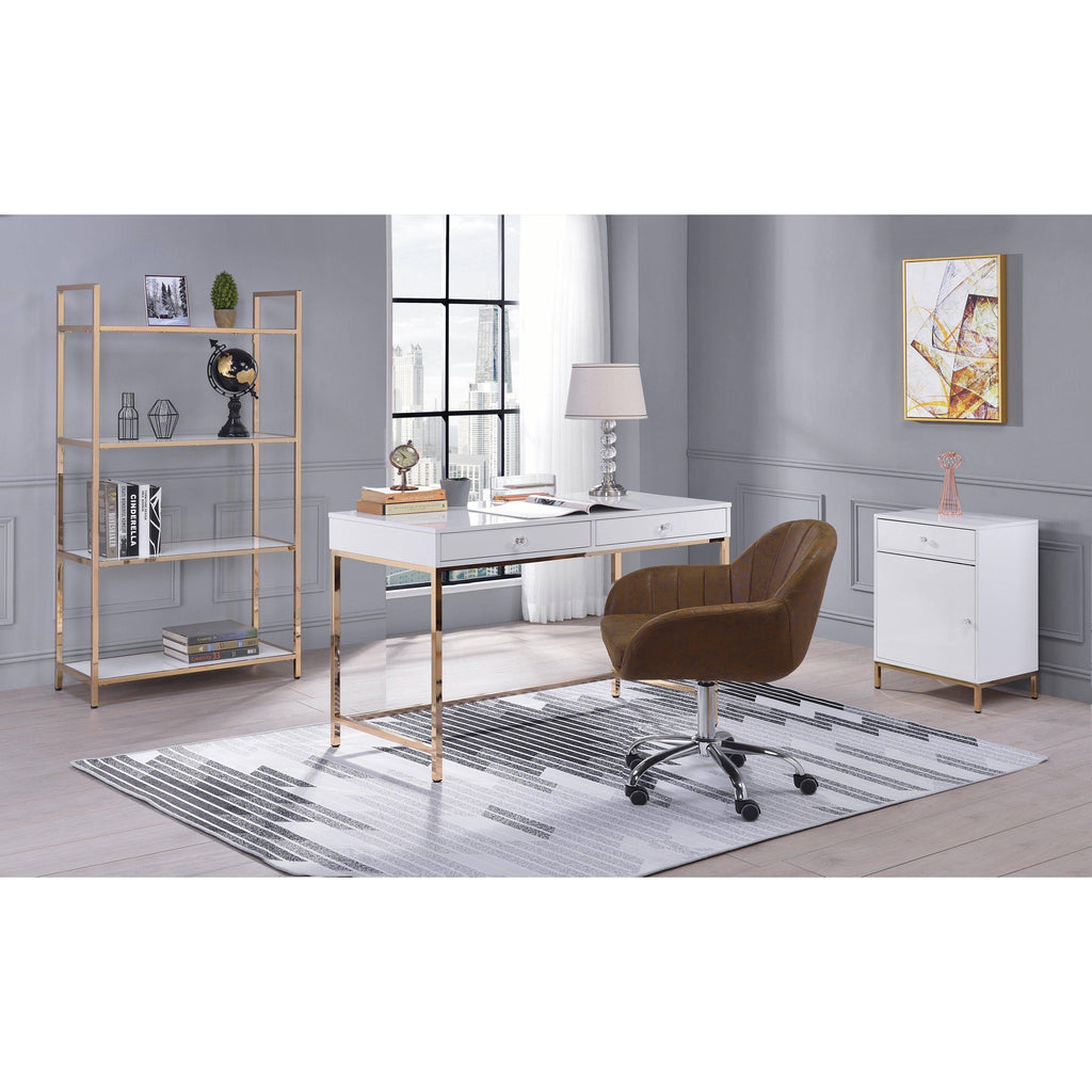 White High Gloss Bookshelf W53926