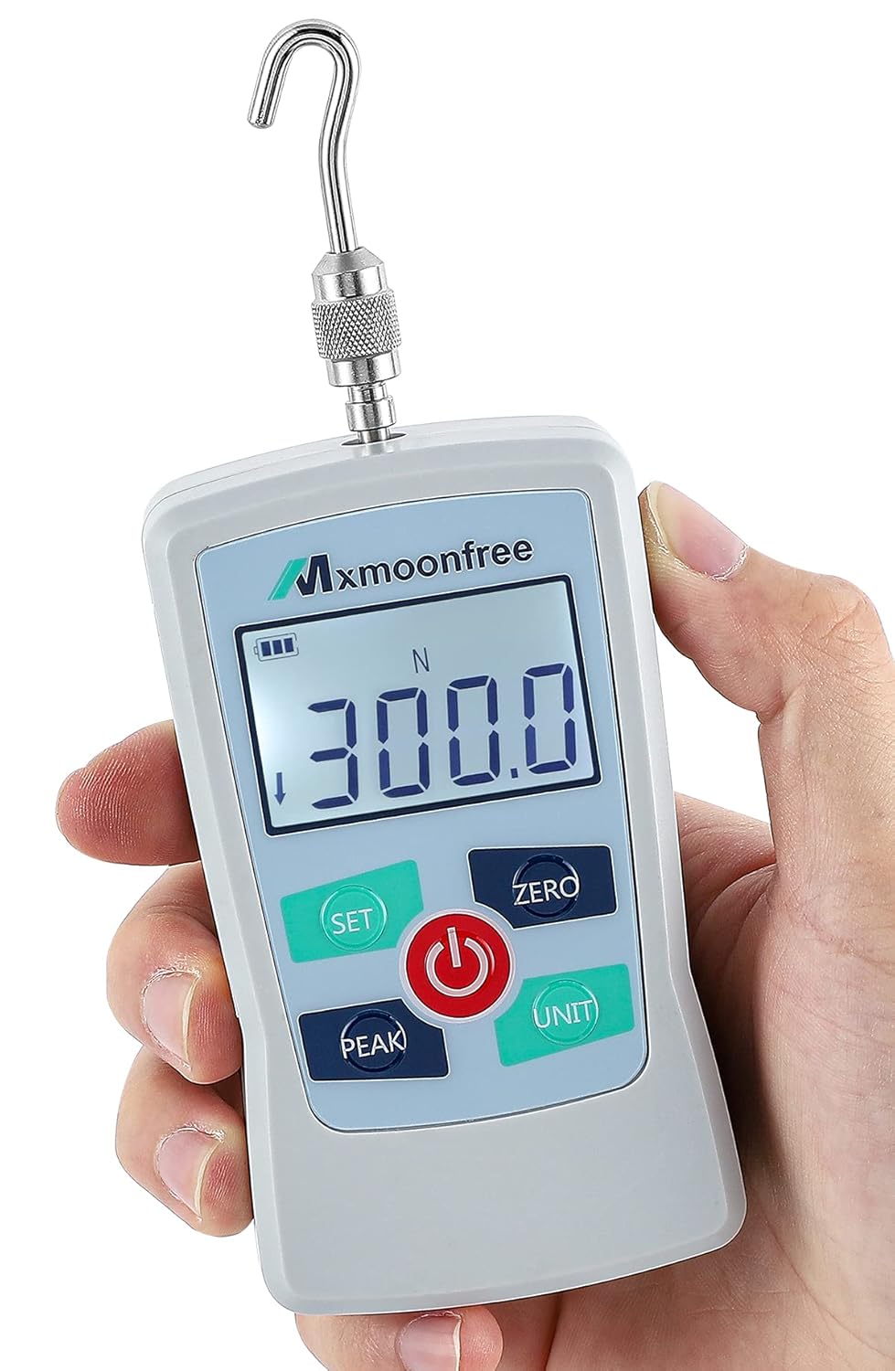 300N Digital Force Gauge Push Pull Gauge Portable Force Meter with Storage Case W2628