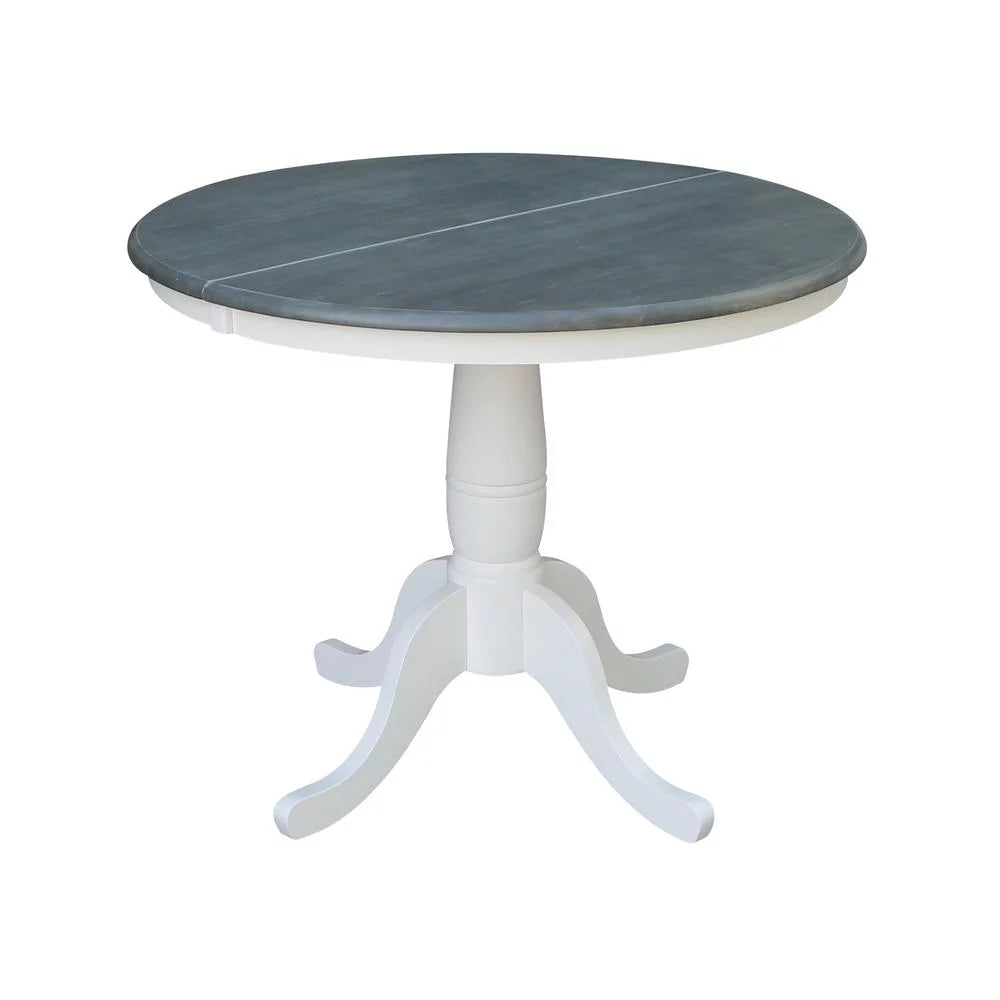 36" Wood Round Table with 12" Leaf V3242