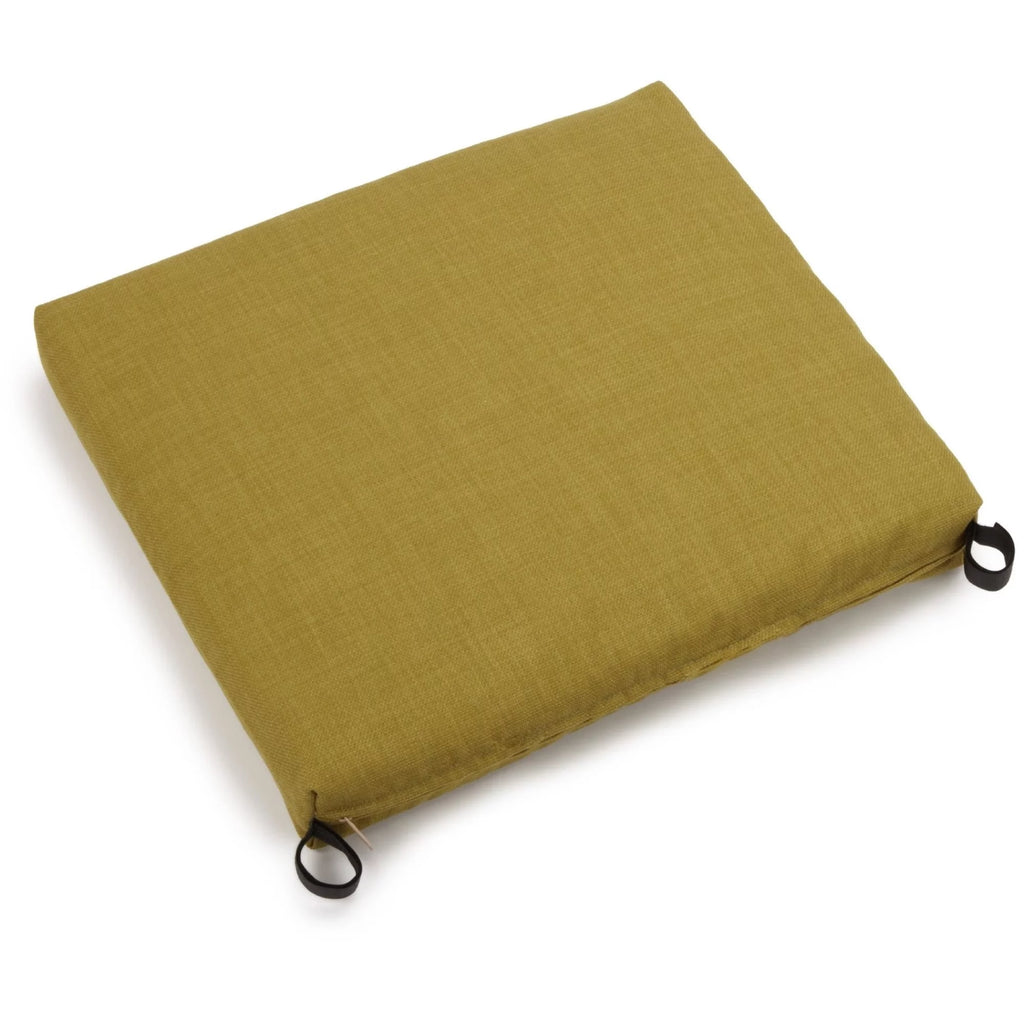 Solid Outdoor Spun Polyester Chair Cushion V288798