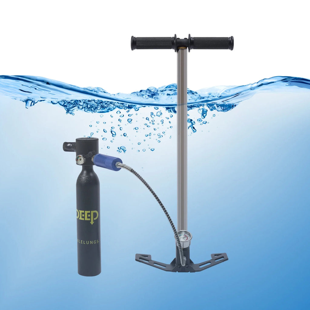 0.5L Oxygen Tank 4500PSI High Pressure Pump Mini Scuba Diving Equipment Tool Kit J9517