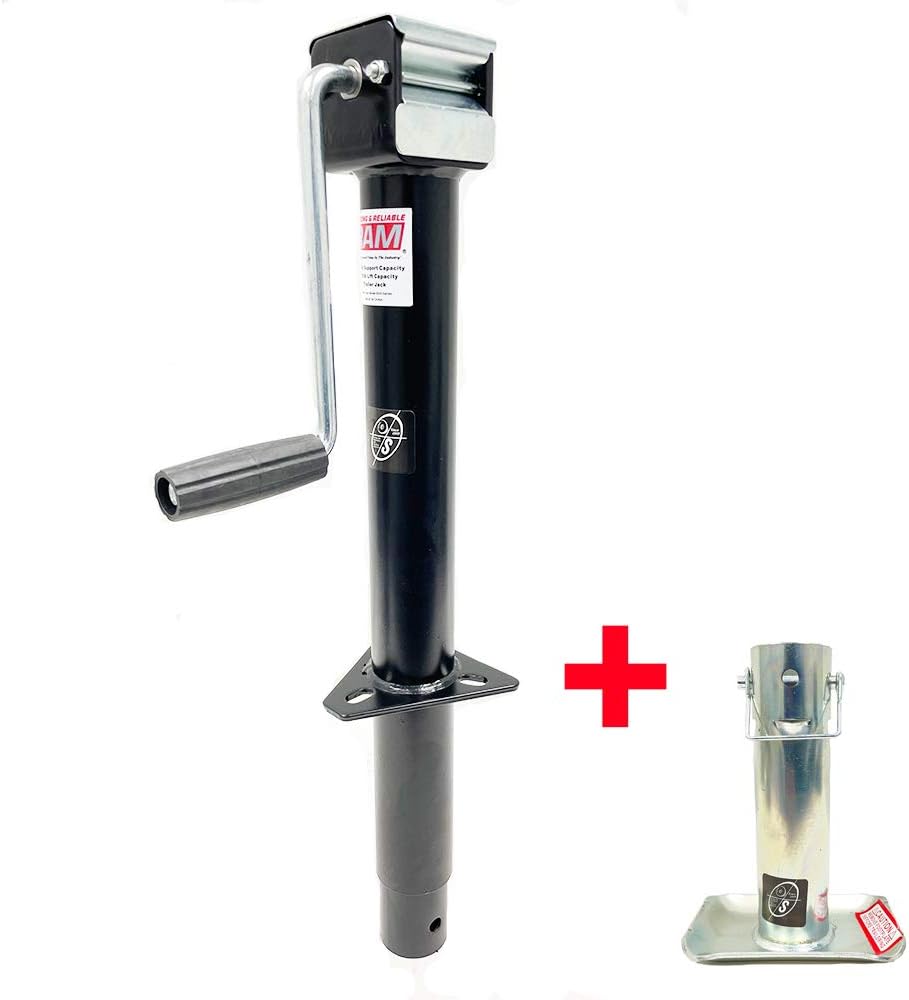 A-Frame Trailer Jack with Zinc Round Tube Foot Plate C43590