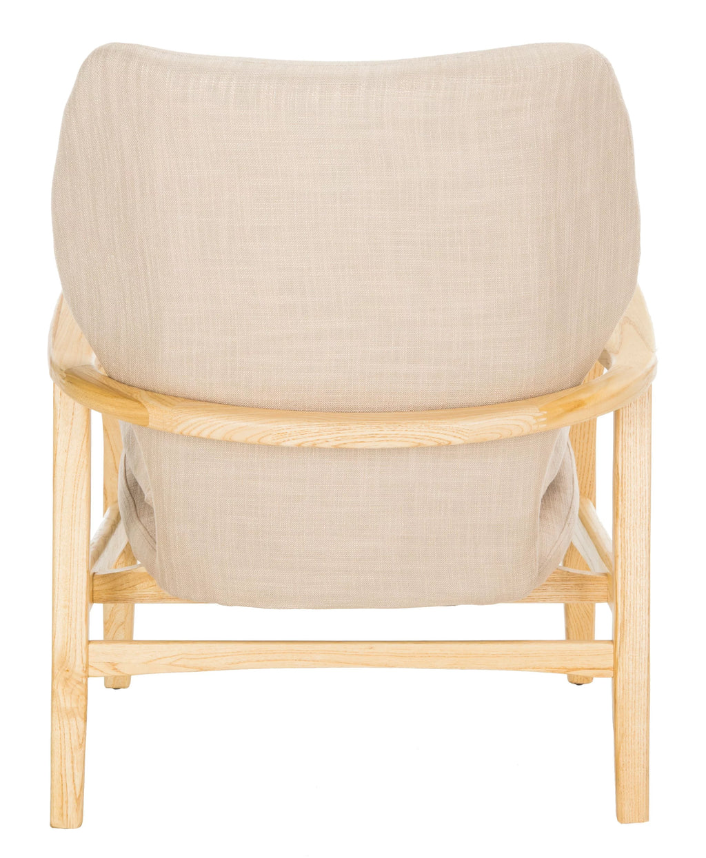 Beige Natural Accent Chair with Pillow L934