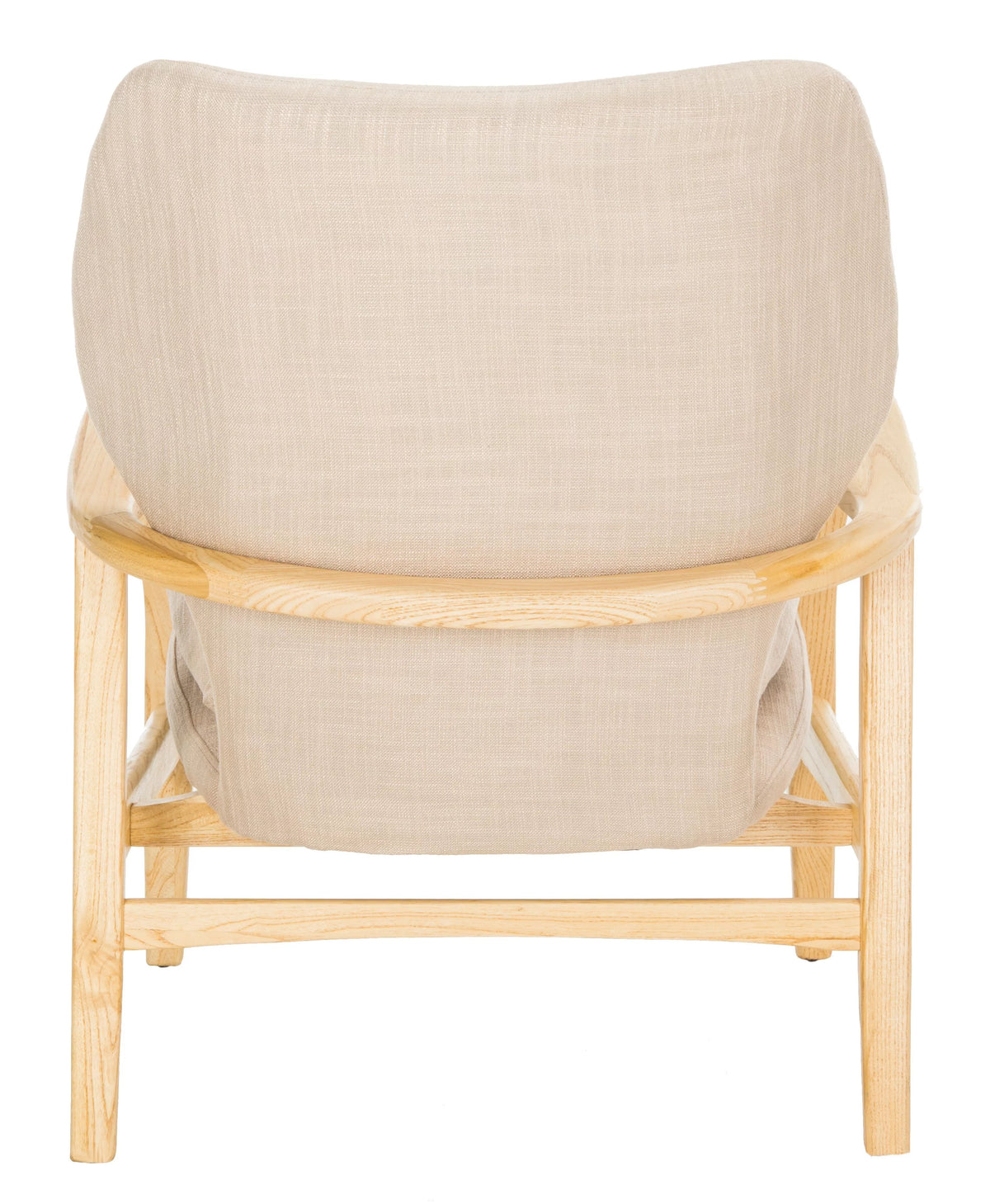 Beige Natural Accent Chair with Pillow L934