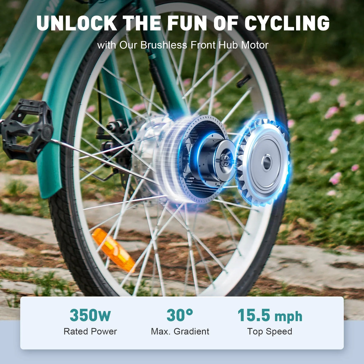 Electric Tricycle 350W with Basket 36V 10Ah Cream C15329