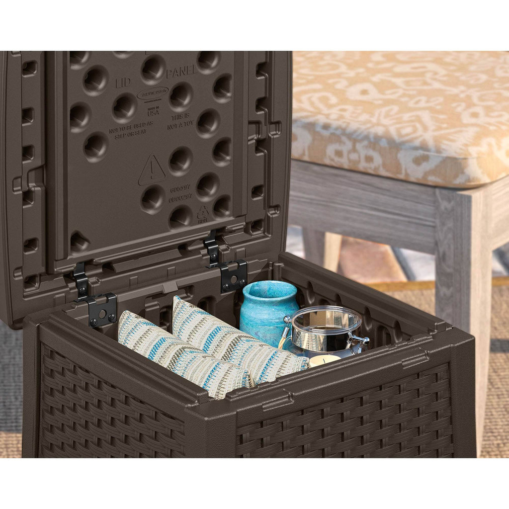 Resin Patio Storage End Table N45959