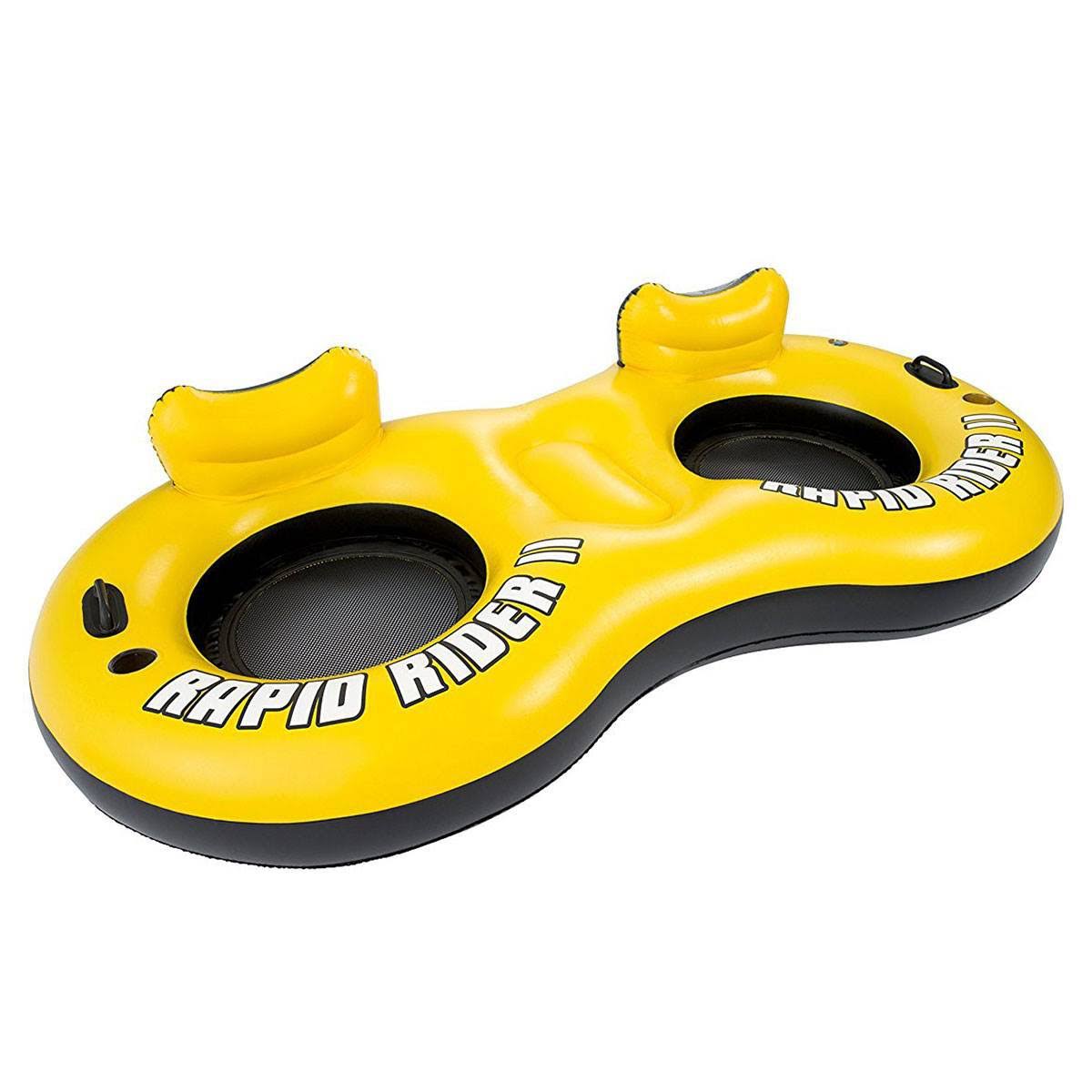 Inflatable 2 Person River Raft with Cup Holders 3 Pack I467187