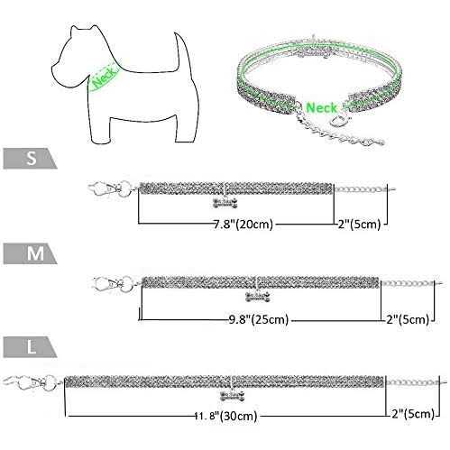 Adjustable Crystal Diamond Pet Collar H155151