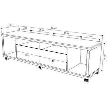 White Gloss TV Stand K1358