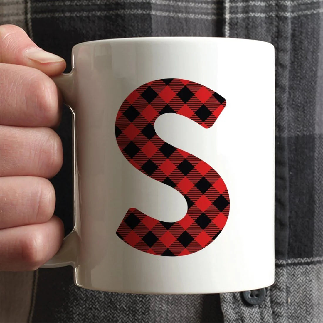 Hot Chocolate Coffee Mug Gift, Red Plaid, 1-Pack, Includes Gift Box D187804