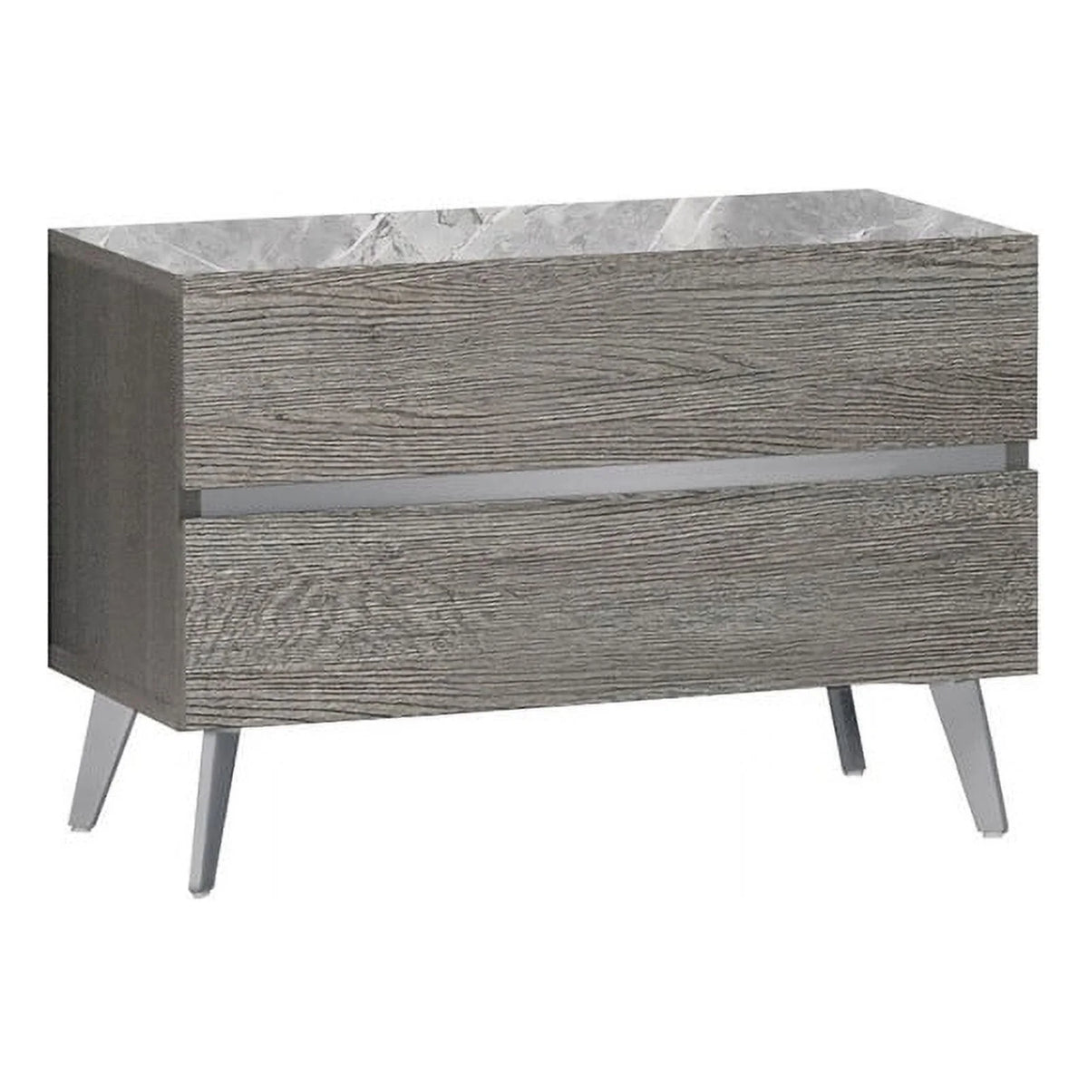 King Size 3-Piece Bedroom Set, Light Grey Oak Veneer K169660