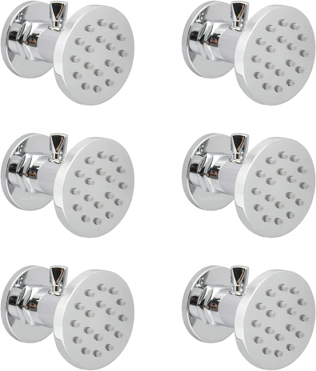 6 Pcs Oil Rubbed Bronze Solid Brass Shower Body Spray Nozzle L315