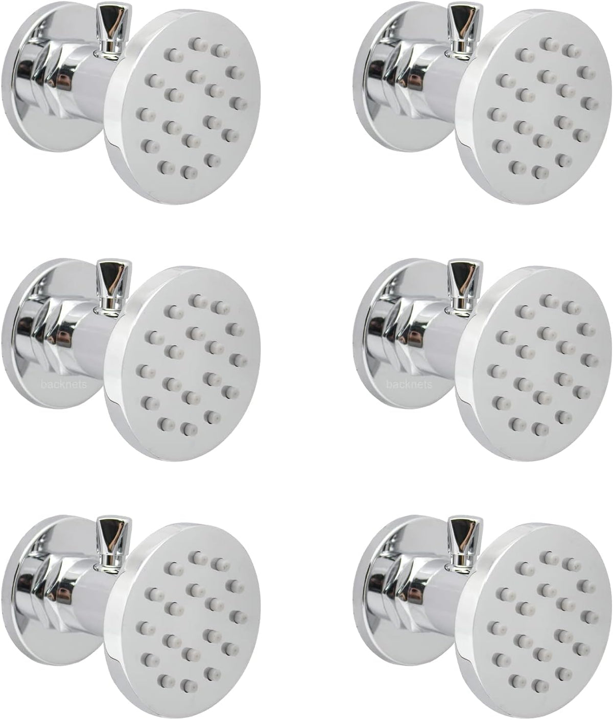 6 Pcs Oil Rubbed Bronze Solid Brass Shower Body Spray Nozzle L315