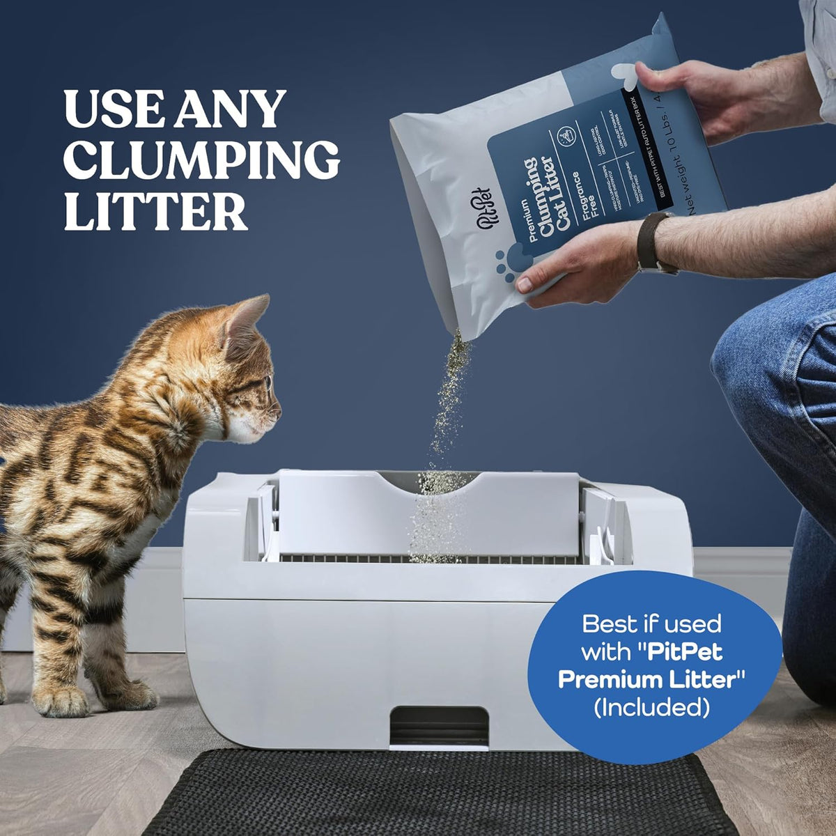 Self Cleaning Cat Litter Box with Odor Eliminator U5177
