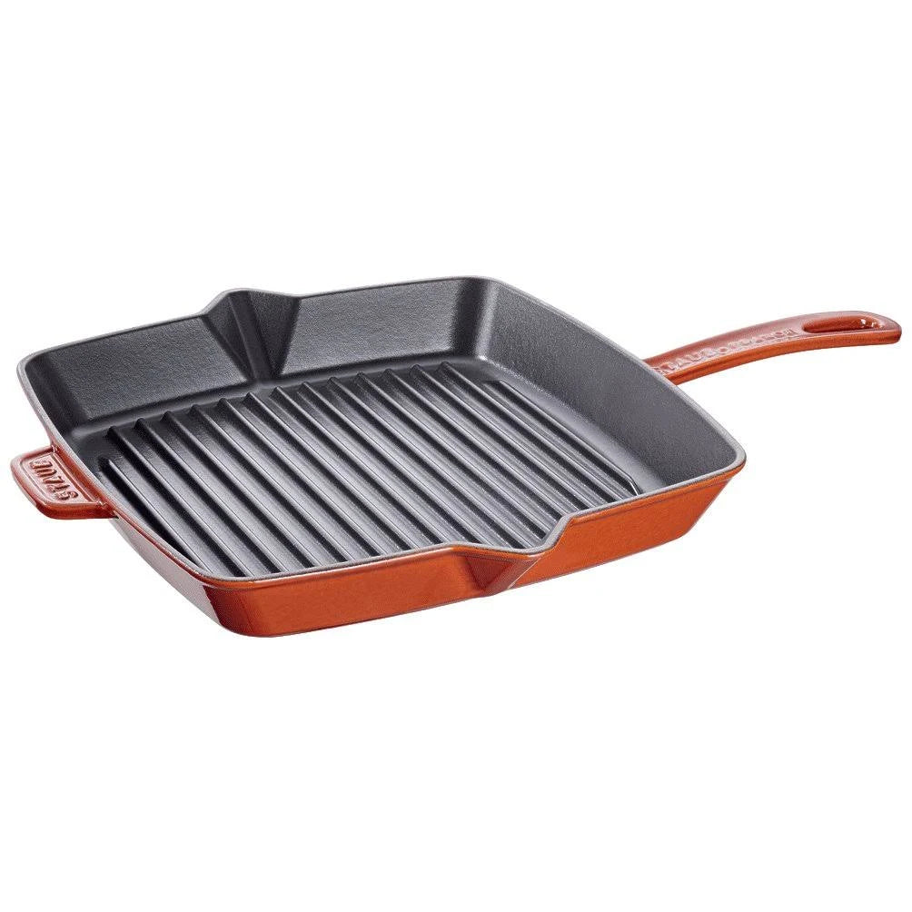 Cast Iron Square Grill Pan, 12-in, Dark Blue M56243