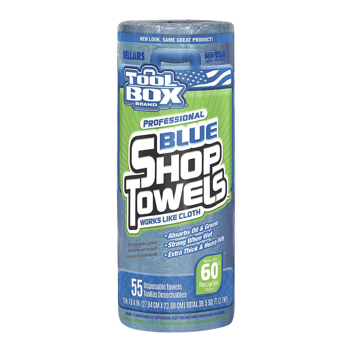 Blue Disposable Shop Towels W204018