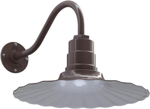 16 inch Galvanized Outdoor Barn Light W9095