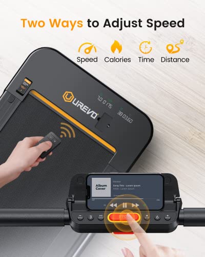 2 in 1 Under Desk Treadmill, 2.5HP Folding Electric Treadmill with Remote Control O83983