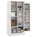 White 14-Tier Kitchen Pantry Storage Cabinet U805026