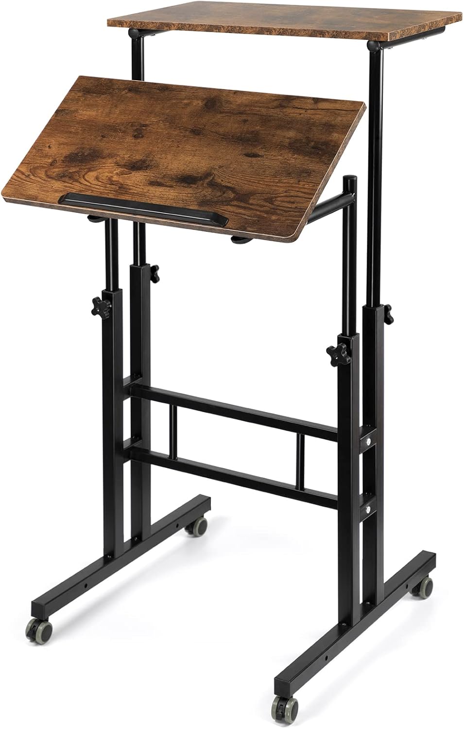 Adjustable Mobile Standing Desk with Wheels Q503