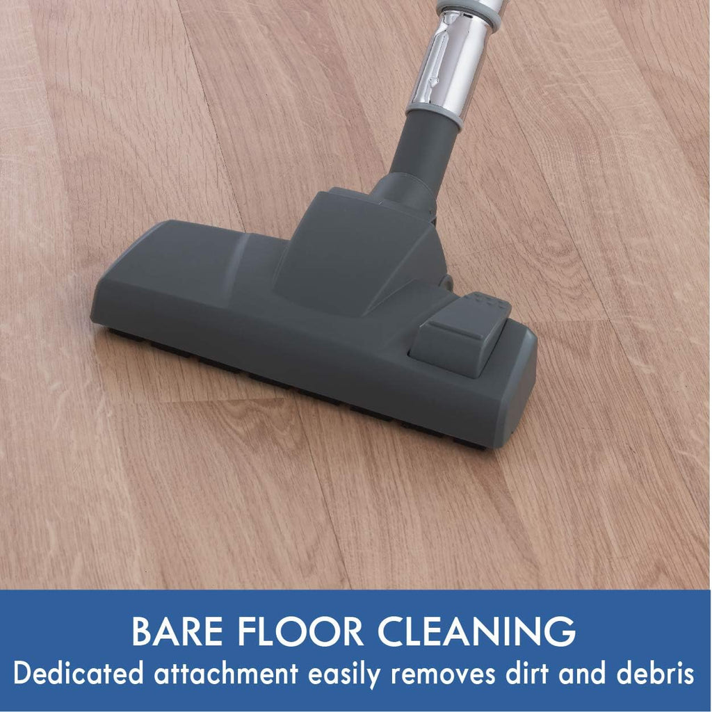 Blue Lightweight Bagless Compact HEPA Canister Vacuum with Pet Turbine Brush Q3005