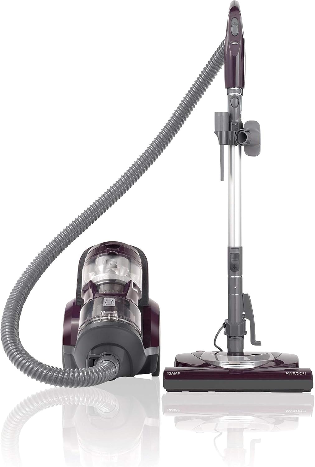 Blue Lightweight Bagless Compact HEPA Canister Vacuum with Pet Turbine Brush Q3005