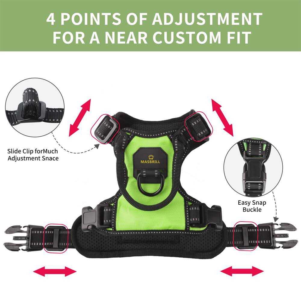 Reflective No Pull Dog Harness With Handle V874