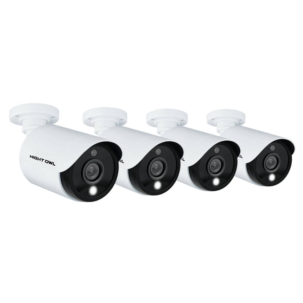 1080p Wired Cameras with Built-in Spotlights 4-Pack U281074