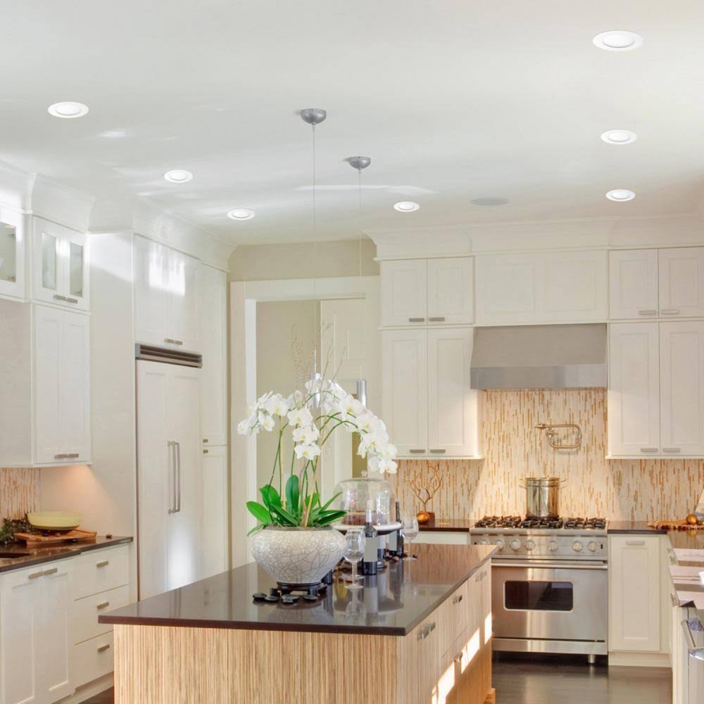 4 in. Selectable Canless Recessed Integrated LED Kit for Shallow Ceiling (4-Pac) F435036