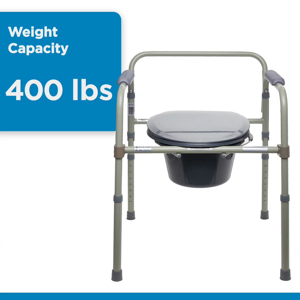 Steel Foldable Bedside Toilet Commode K4560