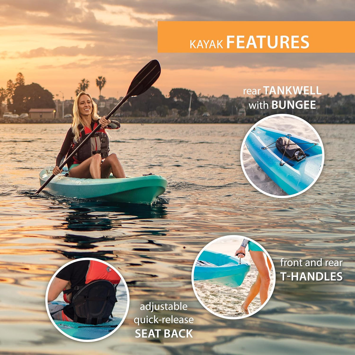 10' Sit-On-Top Kayak and Paddle R193550