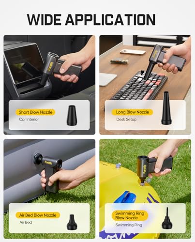 130000RPM Electric Air Duster with Rechargeable Battery S603030
