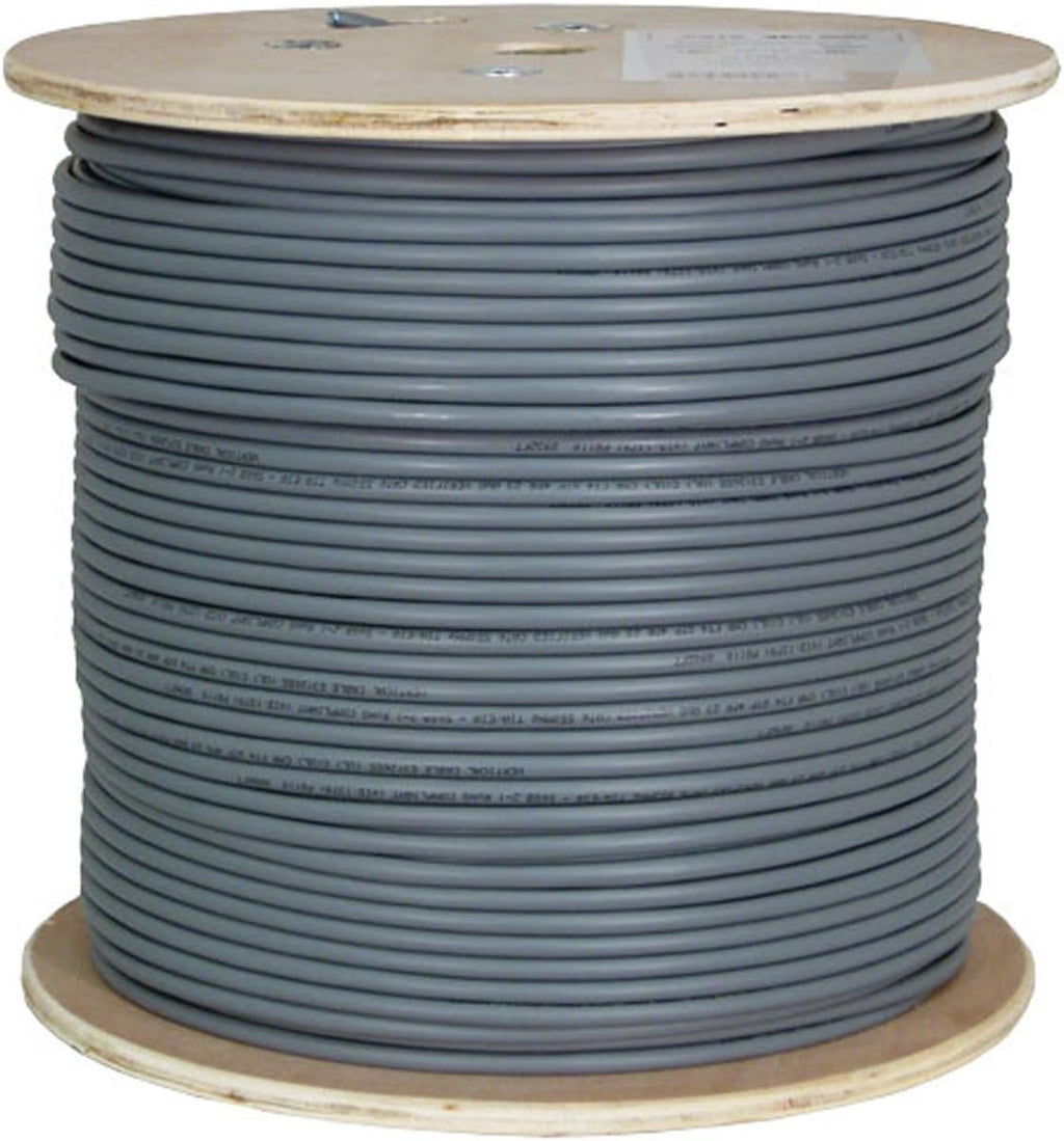 Cat6A UTP 23AWG Solid Bare Copper 1000ft Ethernet Cable, Blue Q3859